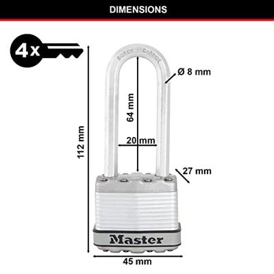 Master Lock 79961 Hangslot Zilver