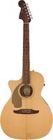 Fender Newporter Player Natural LH WN Gold Pickguard linkshandige elektrisch-akoestische westerngitaar - thumbnail
