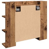 Spiegelkast met LED-verlichting 70x16,5x60 cm oud houtkleurig - thumbnail