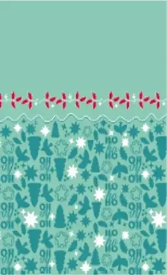 Duni dunicel tafelkleed winter wonderland 138x220cm blauw 1 stuks