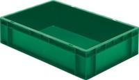 LA-KA-PE Transportstapelbak | L600xB400xH145mm | groen PP | zijwanden gesloten | 1 stuk - TK600/145-0 GRÜN TK600/145-0 GRÜN - thumbnail