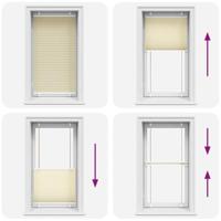 Pliss rolgordijn 80x150 cm stofbreedte 79,4 cm polyester crme - thumbnail