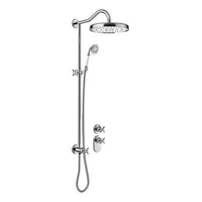 Regendoucheset Tres Clasic Opbouw Incl. Handdouche Inbouw Douchethermostaat Chroom Tres Regendoucheset Tres Clasic Opbouw Incl. Handdouche Inbouw Douchethermostaat Chroom Tres