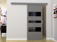 Schuifdeur CORWEL 76 cm grijs - thumbnail