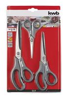 kwb 21595 Huishoudschaar Linkshandig, Rechtshandig Zwart - thumbnail