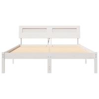 Bedframe Wit 120 x 190 cm Massief grenenhout - thumbnail