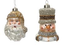 Notenkraker gls L9b5h11 cm goud/zilver a3 Decoris - Decoris - thumbnail