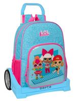 Schoolrugzak met Wielen LOL Surprise! Divas Blauw 33 x 42 x 14 cm - thumbnail