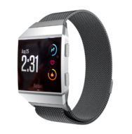Fitbit Ionic Milanese bandje - Maat: Small - Zwart - thumbnail