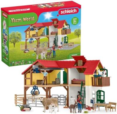 Schleich farm world boerderij met stal en dieren