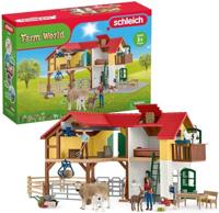 Schleich farm world boerderij met stal en dieren - thumbnail