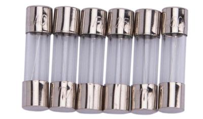 Dresselhaus glazen zekering glass fuses 5x20mm for car radio 1a/ 6piece