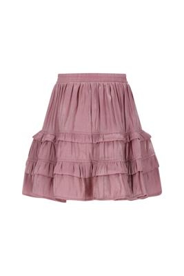 Le Chic winter rok meisjes - roze - Thasmin - silky, ruffle