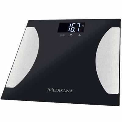 Medisana bs 475 lichaamsanalyse weegschaal zwart/zilver