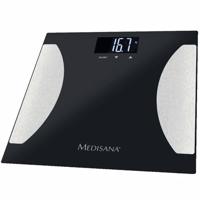 Medisana bs 475 lichaamsanalyse weegschaal zwart/zilver - thumbnail