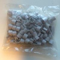 Minimarker onbedrukt grijs 100 stuks - thumbnail