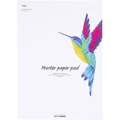 Creativ Company Papierblok voor stiften wit a3, 30 vellen