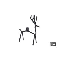 CosyDecor Kandelaar hert metaal 14x7x21cm - thumbnail