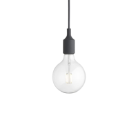 Muuto E27 Hanglamp LED - Donkergrijs - thumbnail