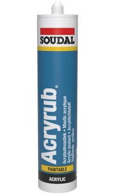 Soudal Acryrub | Acrylaatkit | Grijs | 310 ml - 102598 Soudal Acryrub | Acrylaatkit | Grijs | 310 ml - 102598