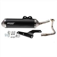 Tecnigas Uitlaat 4scoot black | kymco agility 50cc 4t / gy6 - thumbnail