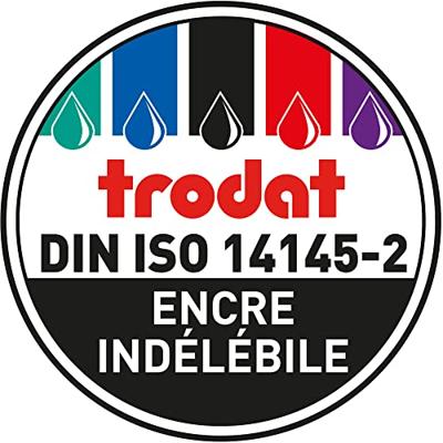 Trodat stempelkussen ft 7 x 11 cm, zwart