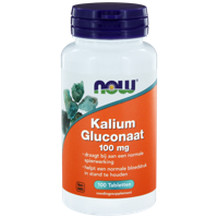 NOW Kalium Gluconaat 100mg Tabletten - thumbnail