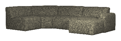 WOOOD Hoekbank 'Avelon' U-vorm, kleur Groen