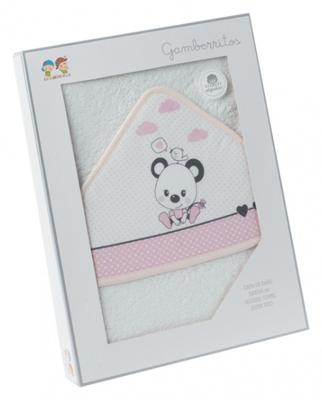 Gamberritos badcape Beertje 100 x 100 cm katoen