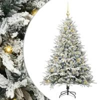 VidaXL Artificial pre-lit kerstboom met ballenset groen 150 cm - thumbnail
