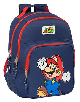 Schoolrugzak Super Mario World Marineblauw 32 x 42 x 15 cm