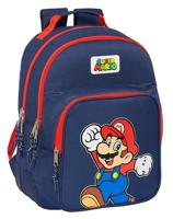 Schoolrugzak Super Mario World Marineblauw 32 x 42 x 15 cm - thumbnail