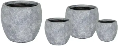 Mcollections Bloemenpot Bullet Arizona - Ø23 x H20.5 - Clayfibre - Grijs