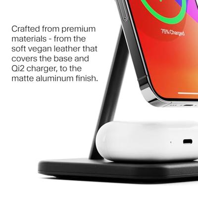 Twelve South HiRise 2 Deluxe draadloze oplaadstand - Black Twelve South HiRise 2 Deluxe draadloze oplaadstand - Black