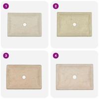 VidaXL Gootsteen 50x35x10 cm marmer crèmekleurig - thumbnail