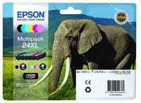 Epson Elephant Multipack 6-colours 24XL Claria Photo HD Ink - thumbnail