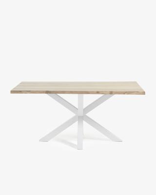 Kave Home Eettafel 'Argo' 180 x 100cm, kleur Wit