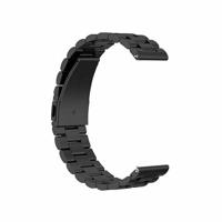 Garmin Venu / Sq / Sq2 / 2 plus - Stalen schakelband - Zwart - thumbnail