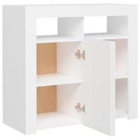 Dressoir met LED-verlichting 80x35x75 cm wit - thumbnail