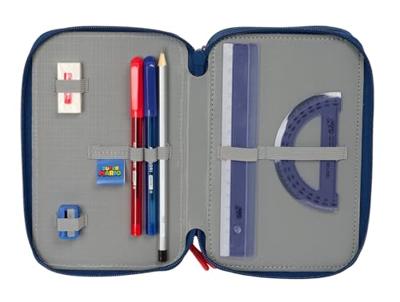 Schooletui met Accessoires Super Mario Trick Rood Donkerblauw 12,5 x 19,5 x 5,5 cm 37 Onderdelen
