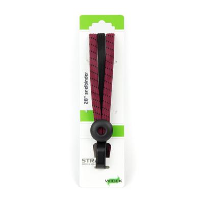 Qibbel Widek triobinder eye met haak 3x12mm zwart/bordeaux