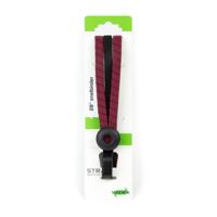 Qibbel Widek triobinder eye met haak 3x12mm zwart/bordeaux - thumbnail