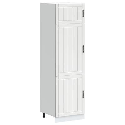 Keukenkast Lucca bewerkt hout wit