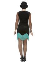 Jaren 20 flapper kostuum pauw - thumbnail