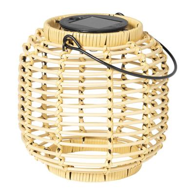 Solar lantaarn - bruin - ø15x15 cm