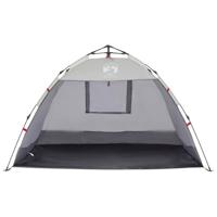 Strandtent 2-persoons waterdicht snelontgrendeling grijs - thumbnail