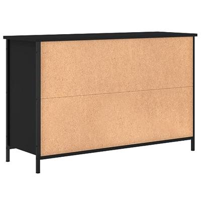 Tv-meubel 100x35x65 cm bewerkt hout zwart
