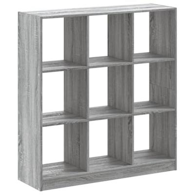 Boekenkast 102x32x108 cm bewerkt hout grijs sonoma eikenkleurig