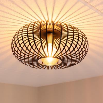Cosmos - LED Plafondlamp - Dimbaar - E27 Fitting - Zwart met Goud