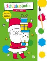 Standaard Uitgeverij Kleurboek met verfpalet en penseel kerstmis - thumbnail